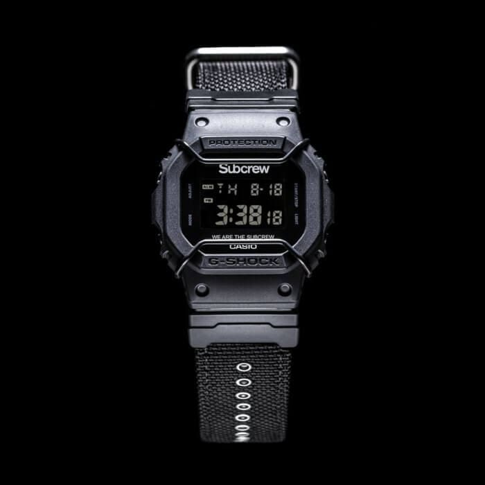 Subcrew x G-Shock DW-5600SUBCREW-1 2017 Back To Black Collaboration Watch