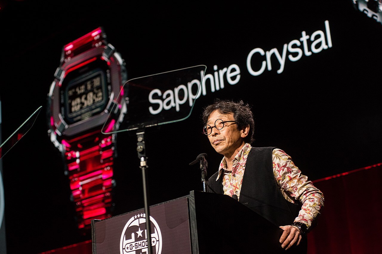 G-SHOCK 35th Anniversary Press Conference_Kikuo Ibe_Crystal Watch2 _Photo Credit_ Ryan Muir