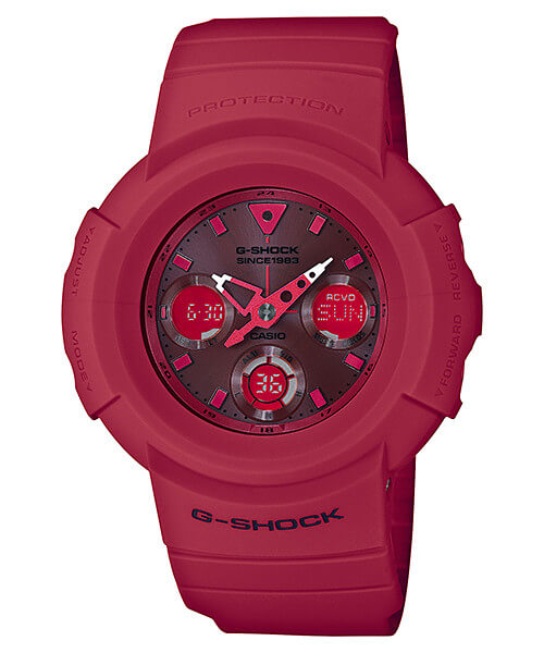 G-Shock AWG-M535C-4A 35th Anniversary Red Out Edition