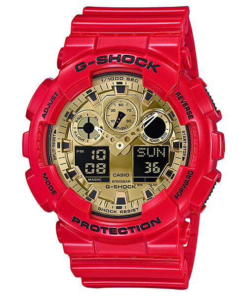 Red and gold G-Shock GA100VLA-4A released in North America