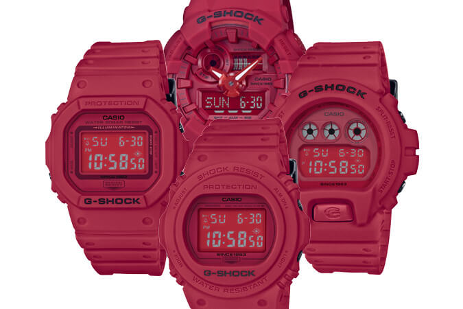 g shock limited edition red