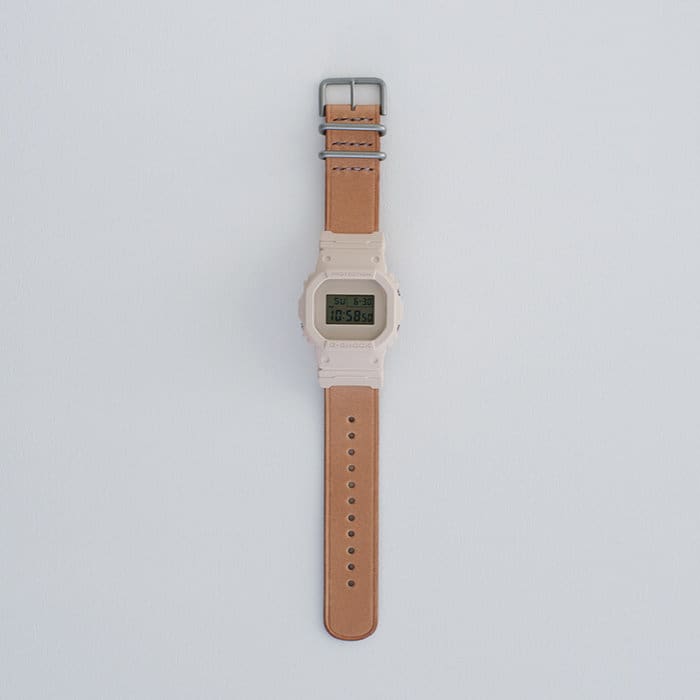 Hender Scheme x G-Shock DW-5600HS-4JF Leather Band