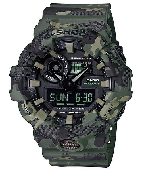 G-Shock GA-700CM-3A Green Camouflage
