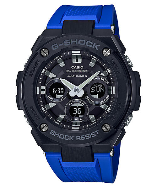 G-Shock G-STAHL GST-W300G-2A1 Schwarz und Blau
