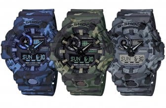G-Shock GA-700CM Camouflage Series GA-700CM-2A GA-700CM-3A GA-700CM-8A