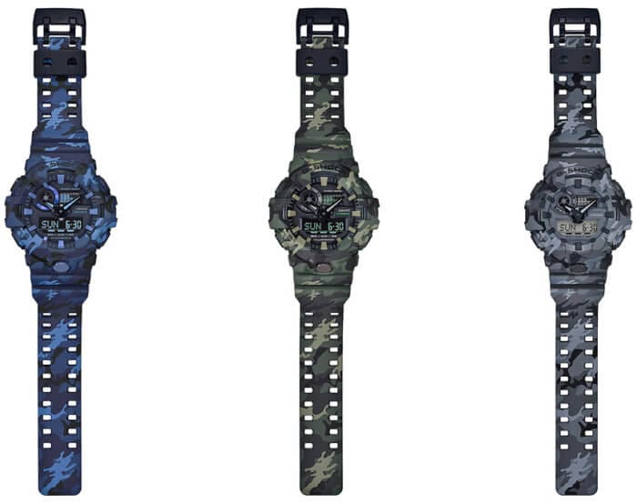 G-Shock GA-700CM Camouflage Series Bands