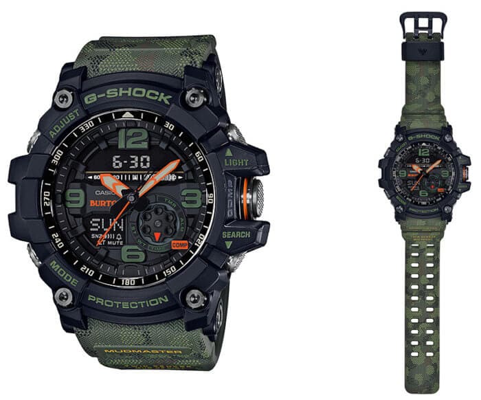 Burton Snowboards x G-Shock Mudmaster GG-1000BTN-1A 2018 Collaboration Watch