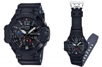 G-Shock Gravitymaster GA-1100-1A1 Black & Gray with Primary Color Accents