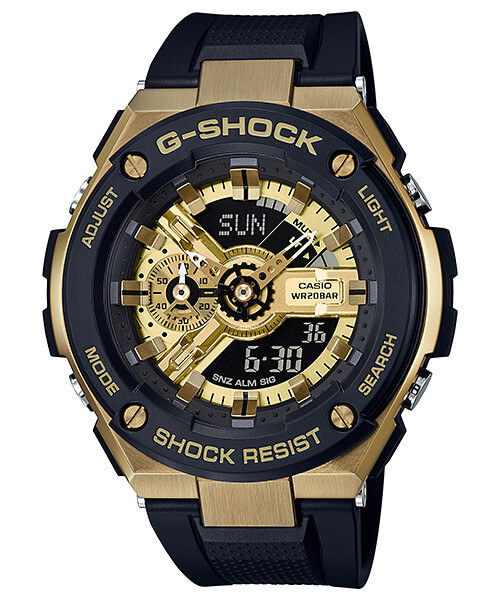 G-Shock G-STEEL GST-400G-1A9 Black and Gold - G-Central G-Shock 