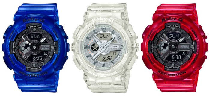 Baby-G BA-110CR-2A BA-110CR-4A BA-110CR-7A Coral Reef Color 