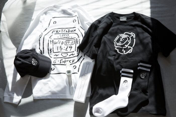 Yu Nagaba  x G-Shock DW-5600 T-Shirt Socks Cap