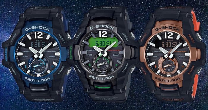 G-SHOCK GR-B100 GRAVITYMASTER GR-B100-1A2 GR-B100-1A3 GR-B100-1A4 Bluetooth and Tough Solar