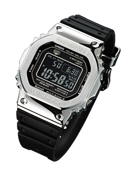 G-Shock GMW-B5000-1 Stainless Steel with Resin Band - G-Central G