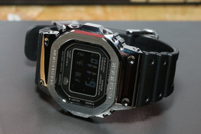 G-Shock GMW-B5000-1JF with resin band and reverse LCD display