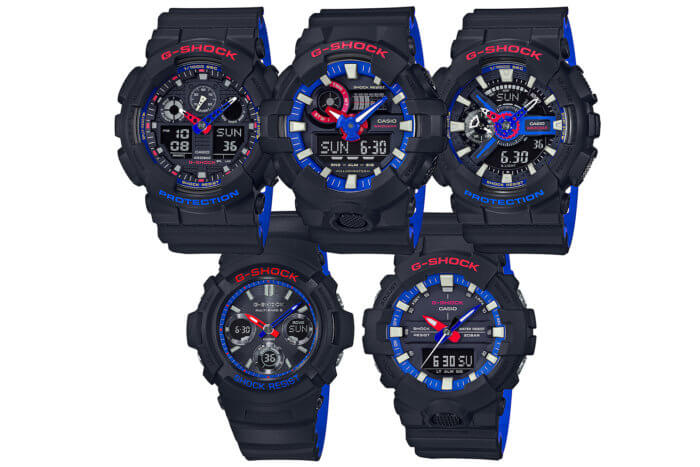 G-Shock LT Tricolor Layered Band Series Red Blue White