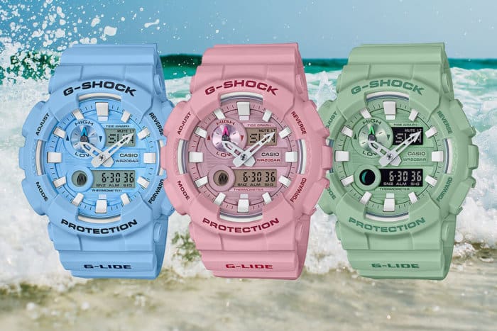 G-Shock G-LIDE GAX-100CS Blue GAX-100CSA-2AJF, Pink GAX-100CSA-4AJF, Green GAX-100CSB-3AJF