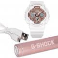 GMAS120MFCHG Macy's G-Shock Gift Set with GMAS120MF-7A2 and external battery USB charger