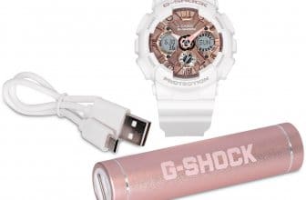 GMAS120MFCHG Macy's G-Shock Gift Set with GMAS120MF-7A2 and external battery USB charger