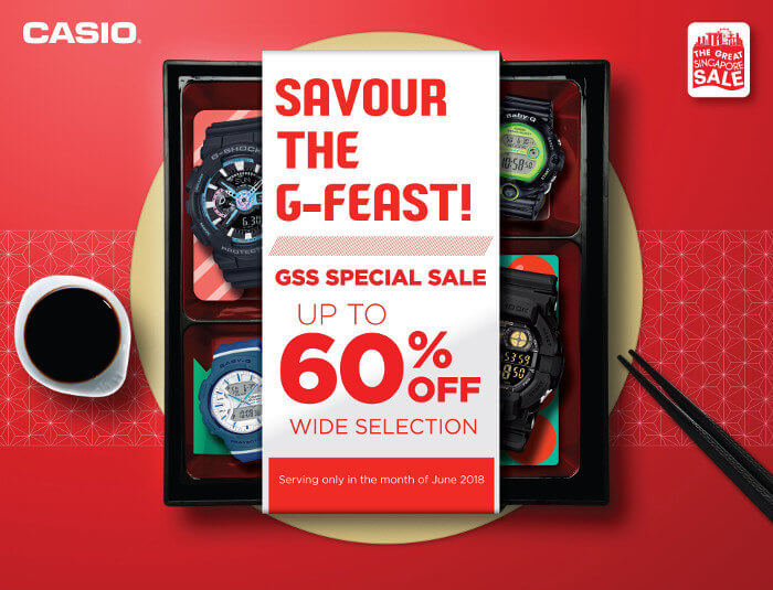 Casio G-Shock Great Singapore Sale 2018