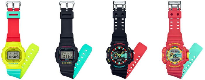 G-Shock Breezy Rasta Color Series Bands DW-5600CMA-9  DW-5600CMB-1 GA-400CM-1A GA-400CM-4A