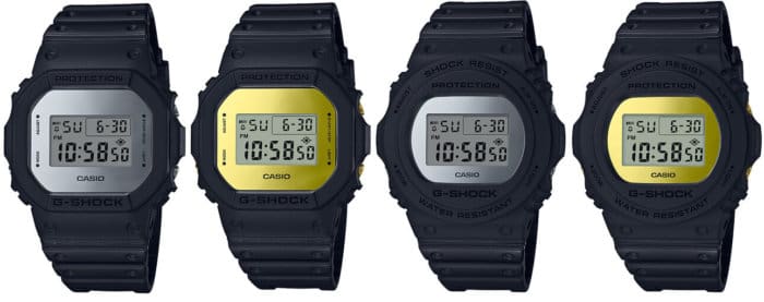 G-Shock Metallic Mirror Face DW-5600BBMA-1 DW-5600BBMB-1 DW-5700BBMA-1 DW-5700BBMB-1