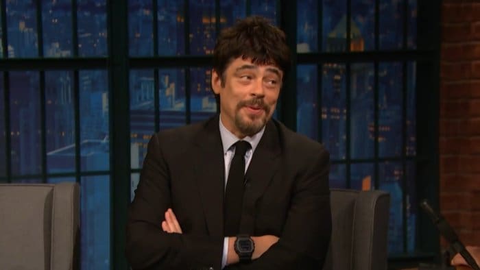 Benicio del Toro wears Casio G-Shock GX-56BB-1 King