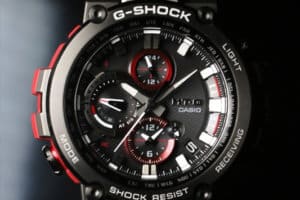 G-Shock MTG-B1000B-1A4JF MTG-B1000B-1A4 Black IP with Red Band