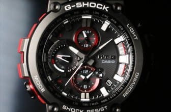 G-Shock MTG-B1000B-1A4JF MTG-B1000B-1A4 Black IP with Red Band