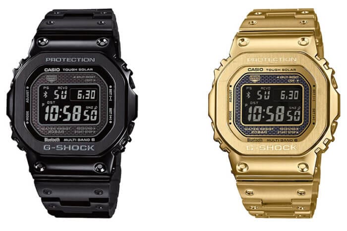 G-Shock GMW-B5000GD-1 GMW-B5000GD-9 Black and Gold Full Metal Squares