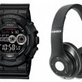 G-Shock GD100-1BBTS Bluetooth Headphones Gift Set