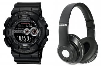 G-Shock GD100-1BBTS Bluetooth Headphones Gift Set
