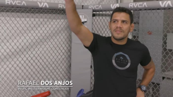 Rafael Dos Anjos wearing Casio G-Shock Gulfmaster GWN-1000B-1B Wristwatch