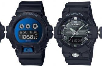 G-Shock DW-6900MMA-1 DW-6900MMA-2 GA-810MMA-1A GA-810MMB-1A2 Metallic Silver and Blue