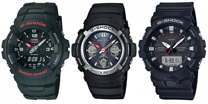 Mid-Size Analog-Digital Casio G-Shock Watches for Smaller Wrists