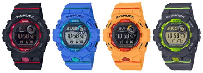 Casio G-Shock G-SQUAD GBD-800 with Step Tracker and Bluetooth: GBD-800-1, GBD-800-2, GBD-800-4, GBD-800-8