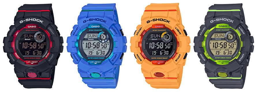 Vervangende Hars Horlogeband Compatibel Met Casio G-Squad GBD-800 GBD800UC GBA-800 - Zwart