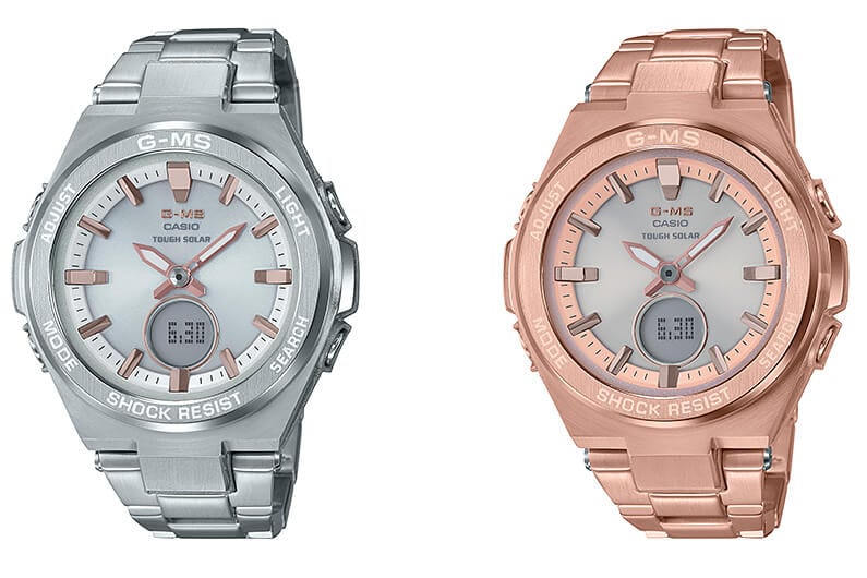 Casio Baby-G MSG-S200D-7A & MSG-S200DG-4A Full-Metal Stainless Steel with Tough Solar