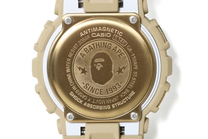 A Bathing Ape x G-Shock GA-110 "BAPE XXV" Case Back