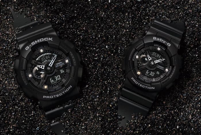 G-Shock GA-135DD-1A Baby-G BA-135DD-1A Diamond Index