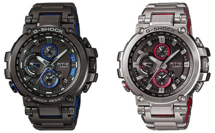 G-Shock MTG-B1000BD-1A & MTG-B1000D-1A with Stainless Steel Band