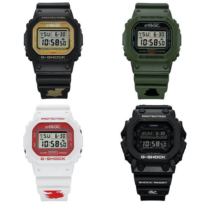 Gorillaz x G-Shock DW-5600 GX-56 Limited Edition Collaboration Watches