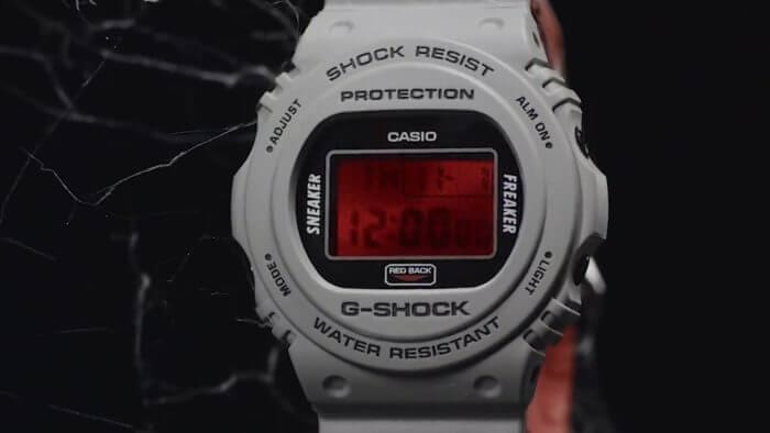 Sneaker Freaker x G-Shock DW-5700 "Redback" Collaboration Watch 2018