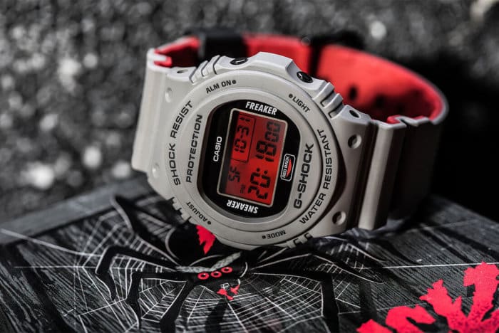 Sneaker Freaker x G-Shock DW-5700 Redback Collaboration Watch for Halloween 2018