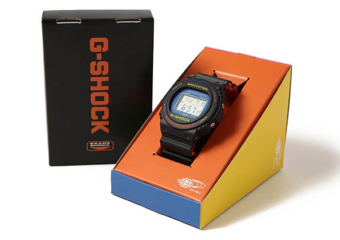 Beams x G-Shock DW-5750BE-1JR Box