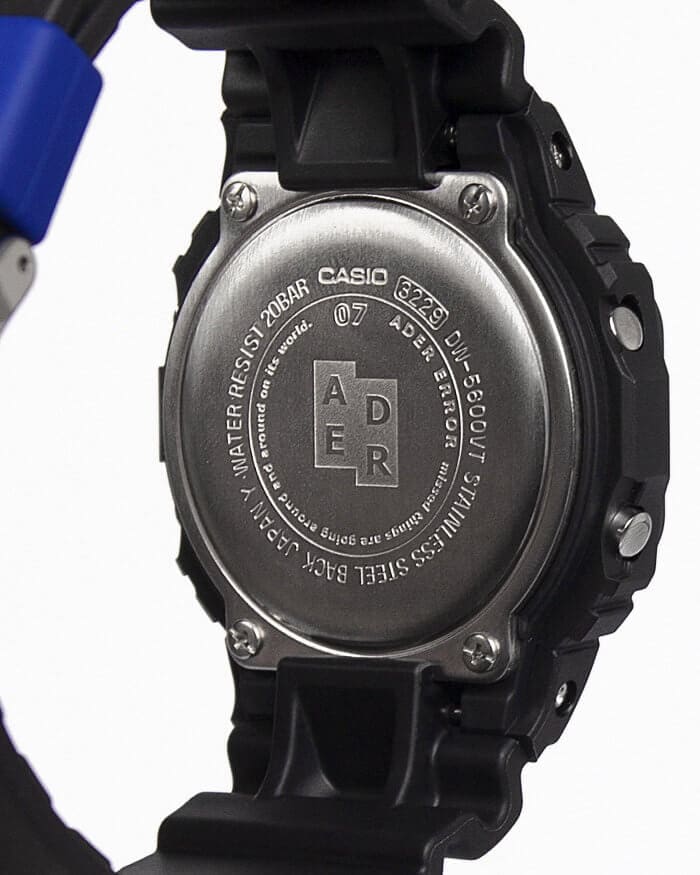 Ader Error x G-Shock DW-5600ADER-1DR Watch and Clothing