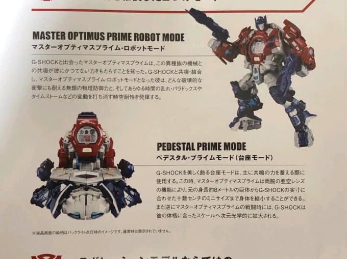 Transformers x G-Shock DW-6900TF-SET Master Optimus Prime Modes