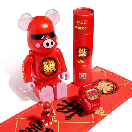 ACU x Be rbrick x G Shock DW 5600CX 4PRP DW 5600CX 4PRPZ for Chinese New Year 2019 G Central G Shock Fan Site