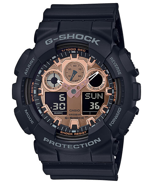 g shock black gold price