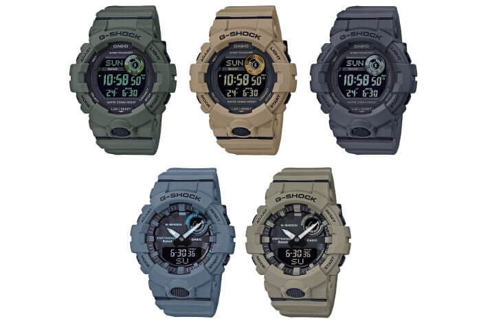 GBD-800UC and Utility G-Shock G-SQUAD GBA-800UC Color