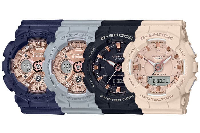 G-Shock S Series GMA-S120MF-2A2 GMA-S120MF-8A GMA-S130PA-1A GMA-S130PA-4A